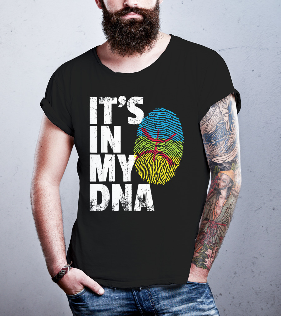 It's IN My Dna Amazigh Tamazgha Kabyle Fingerprint T-Shirt
