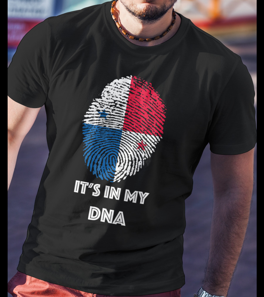 Panama Flag Fingerprint It's In My DNA T-Shirt