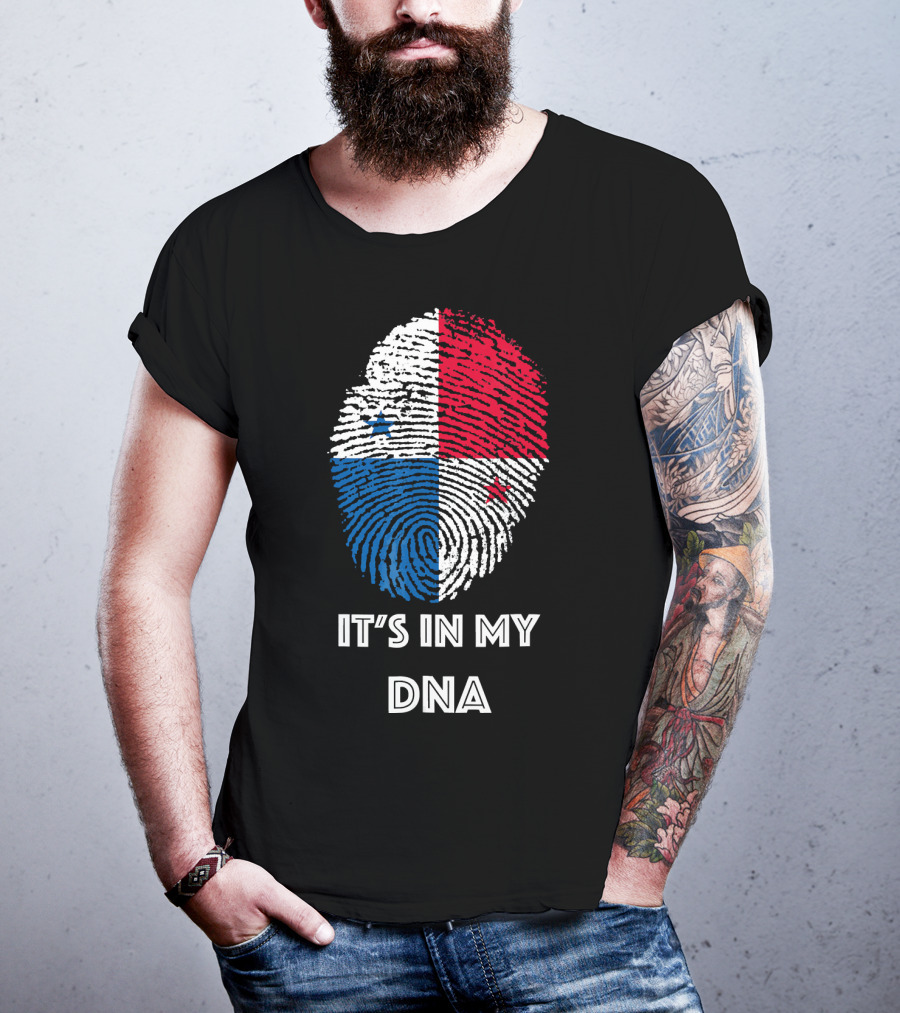 Panama Flag Fingerprint It's In My DNA T-Shirt
