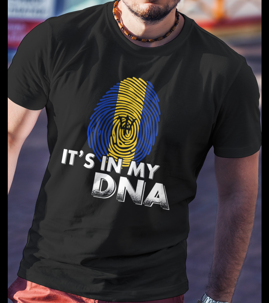 Barbados It's In My DNA Fingerprint Flag T-Shirt