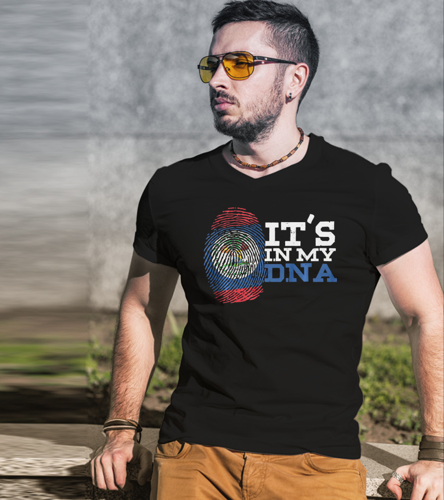 Belizean Descent Roots Heritage It's In My DNA T-Shirt