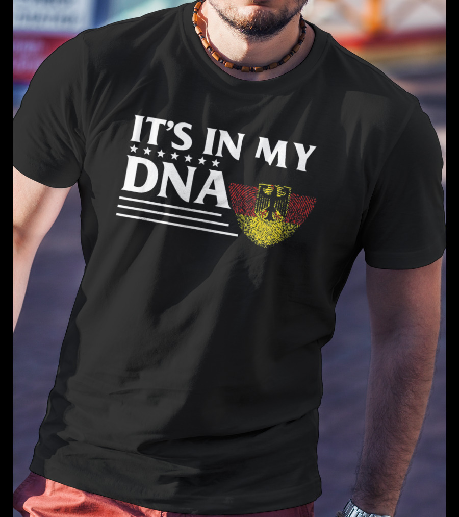 It's In My DNA German Flag Fingerprint T-Shirt