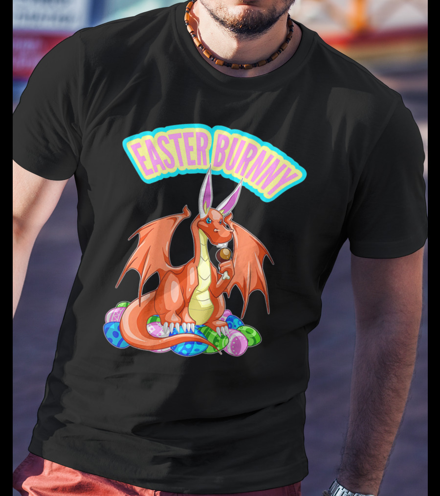 Easter Burnny Dragon With Eggs And Candy T-Shirt