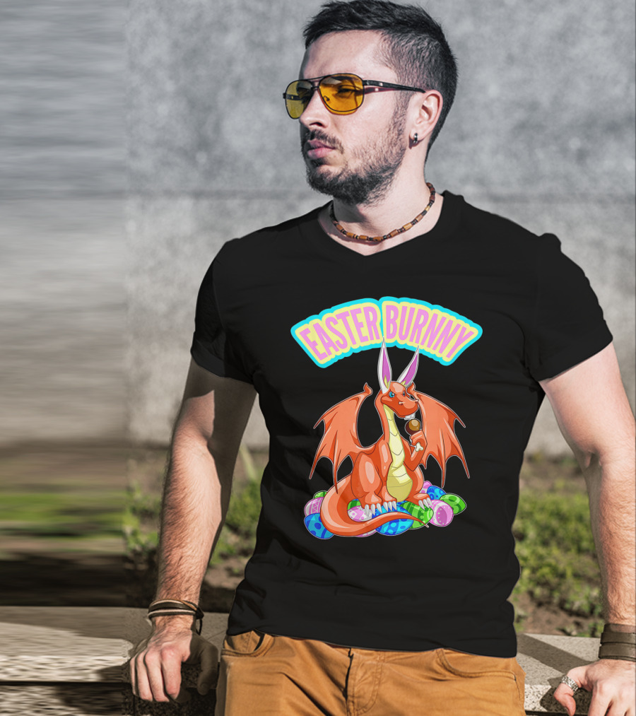 Easter Burnny Dragon With Eggs And Candy T-Shirt