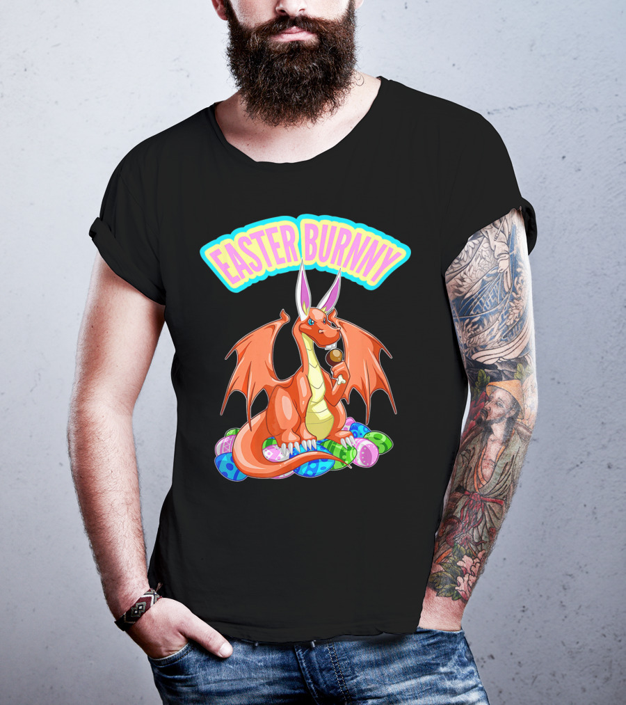 Easter Burnny Dragon With Eggs And Candy T-Shirt