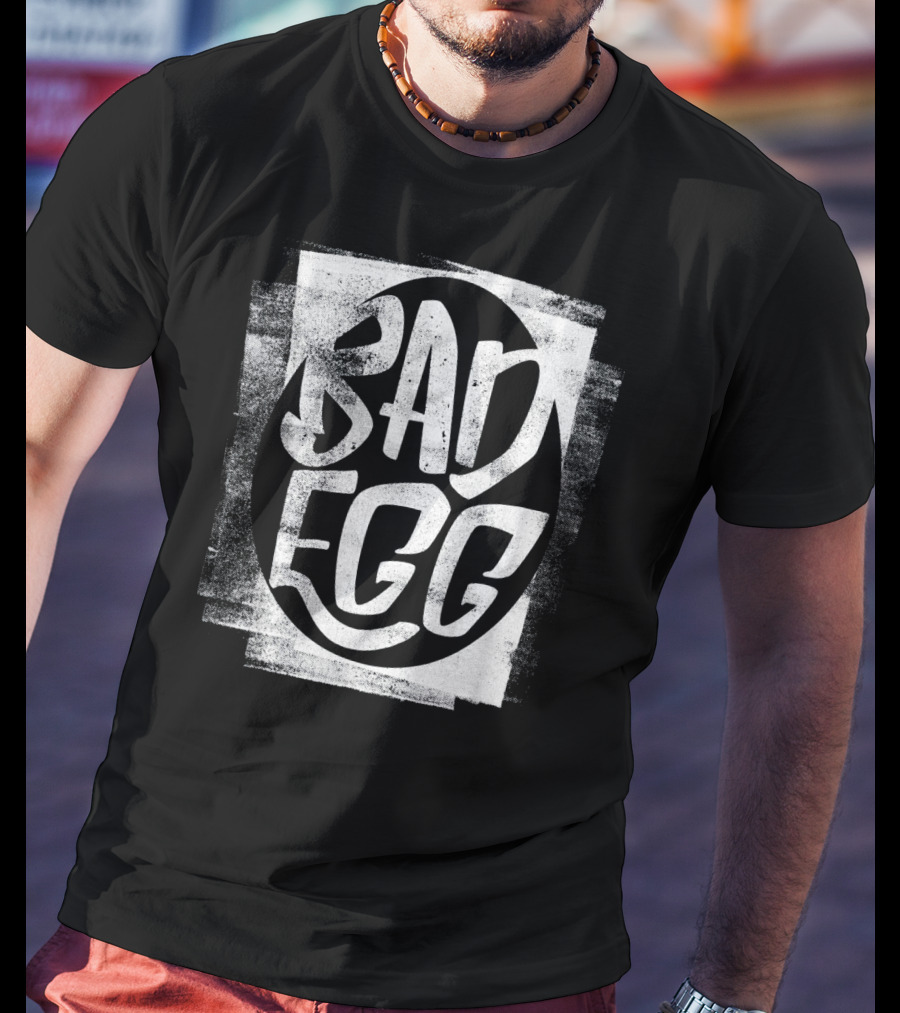 Bad Egg Grunge Typography Easter Humor T-Shirt