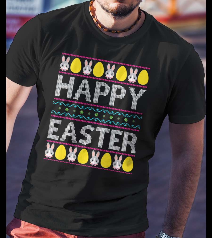 Happy Easter Bunny And Egg T-Shirt