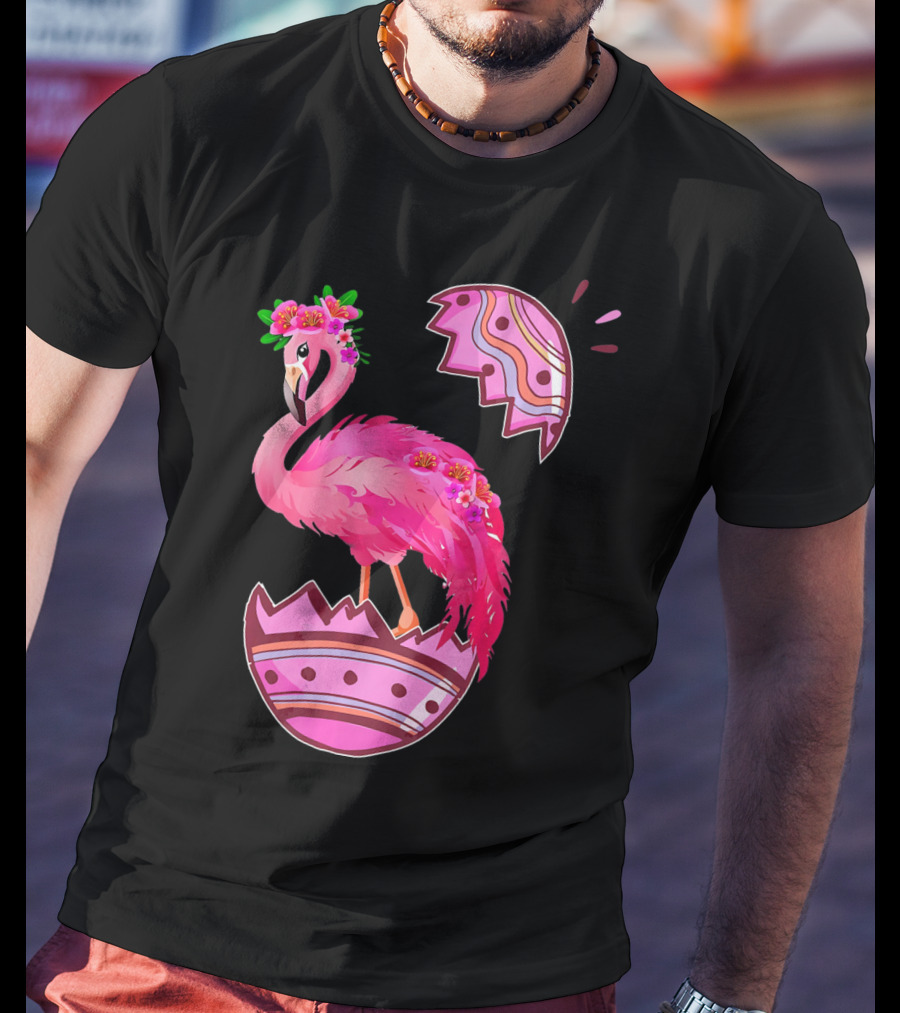 Flamingo Pink Easter Egg Delight T-Shirt
