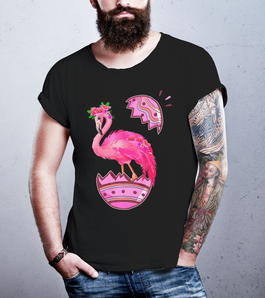 Flamingo Pink Easter Egg Delight T-Shirt