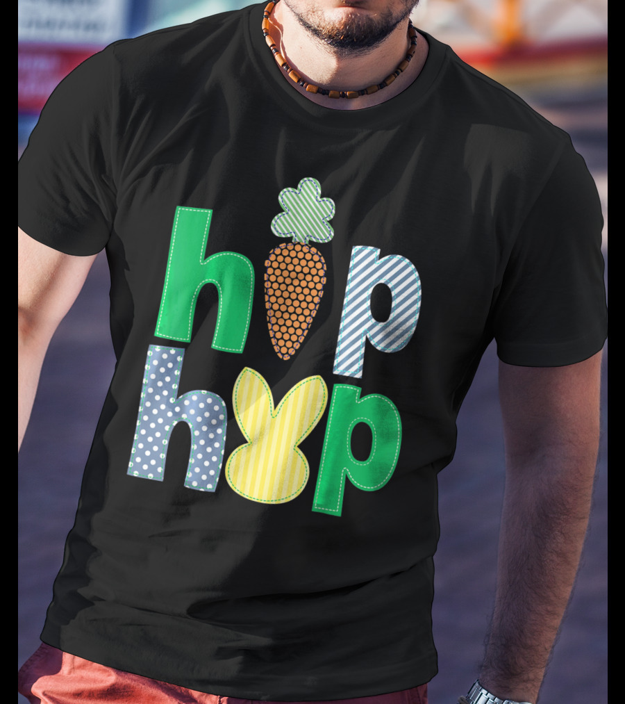 Hip Hop Bunny Carrot Easter T-Shirt