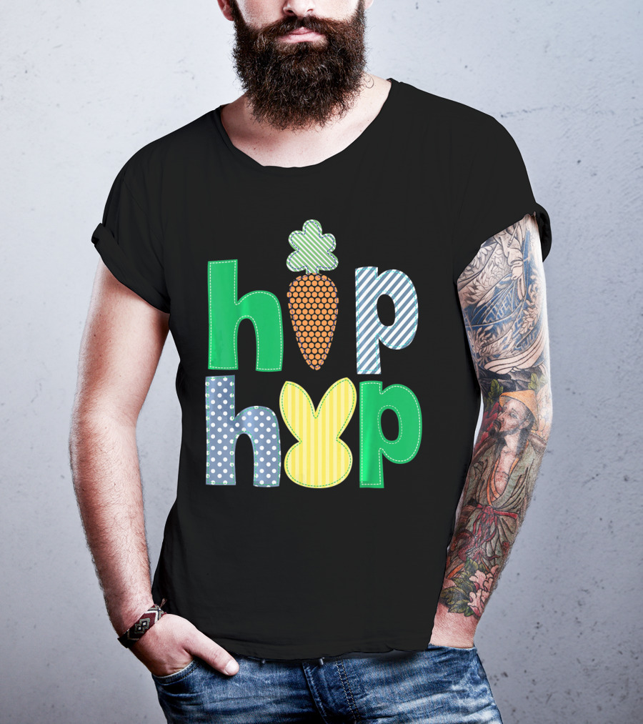 Hip Hop Bunny Carrot Easter T-Shirt