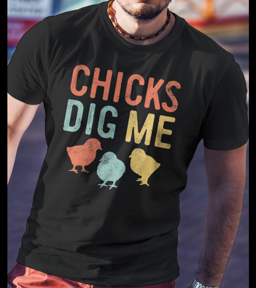 Chicks Dig Me Kids Easter Chicks T-Shirt