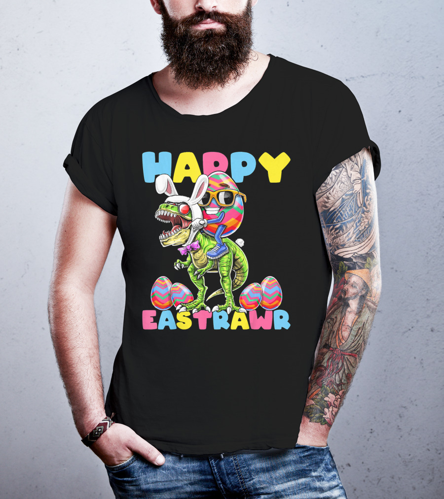 Happy Eastrawr Bunny Dinosaur Egg Rabbit T-Shirt