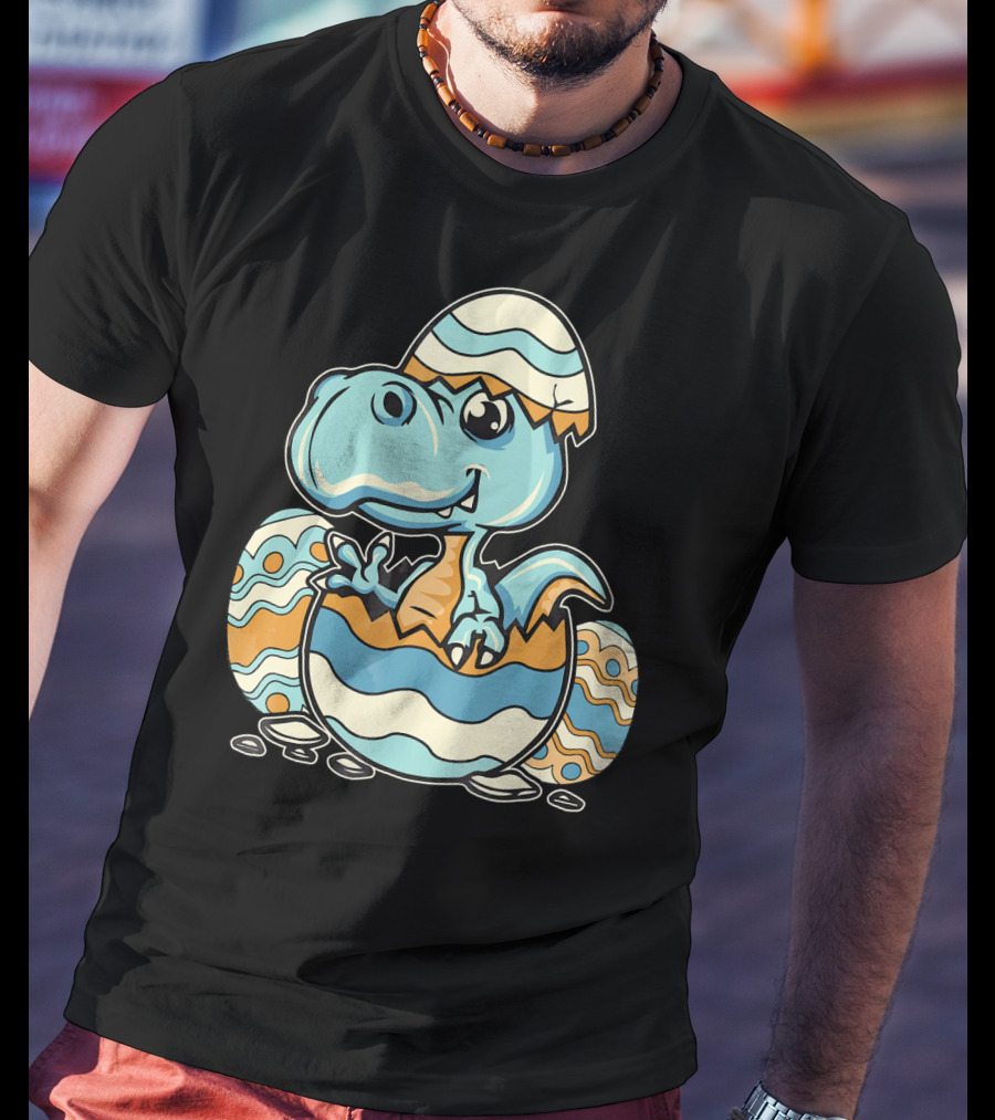 Dinosaur Hatchling In Easter Egg Delight T-Shirt