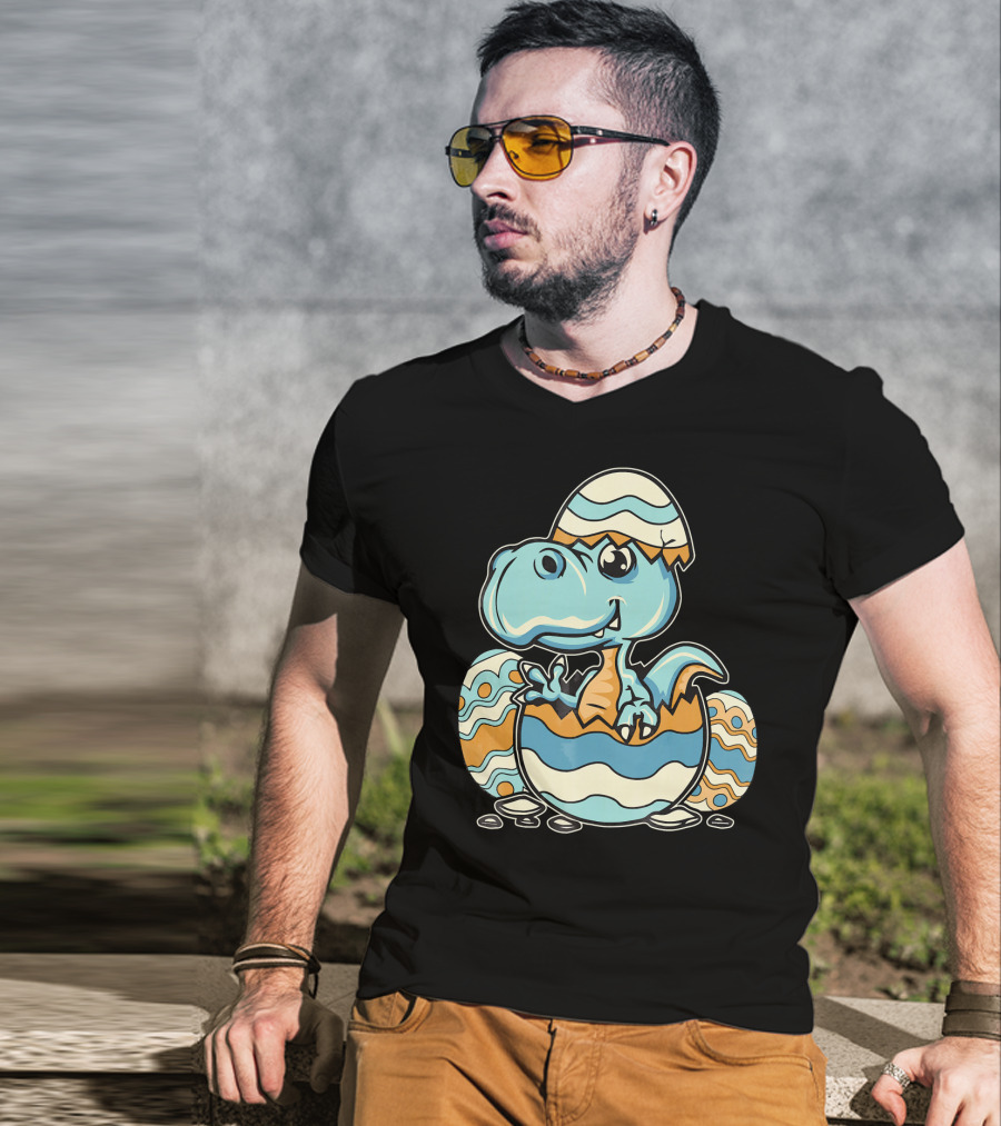 Dinosaur Hatchling In Easter Egg Delight T-Shirt