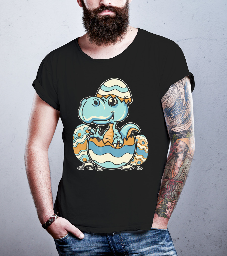 Dinosaur Hatchling In Easter Egg Delight T-Shirt
