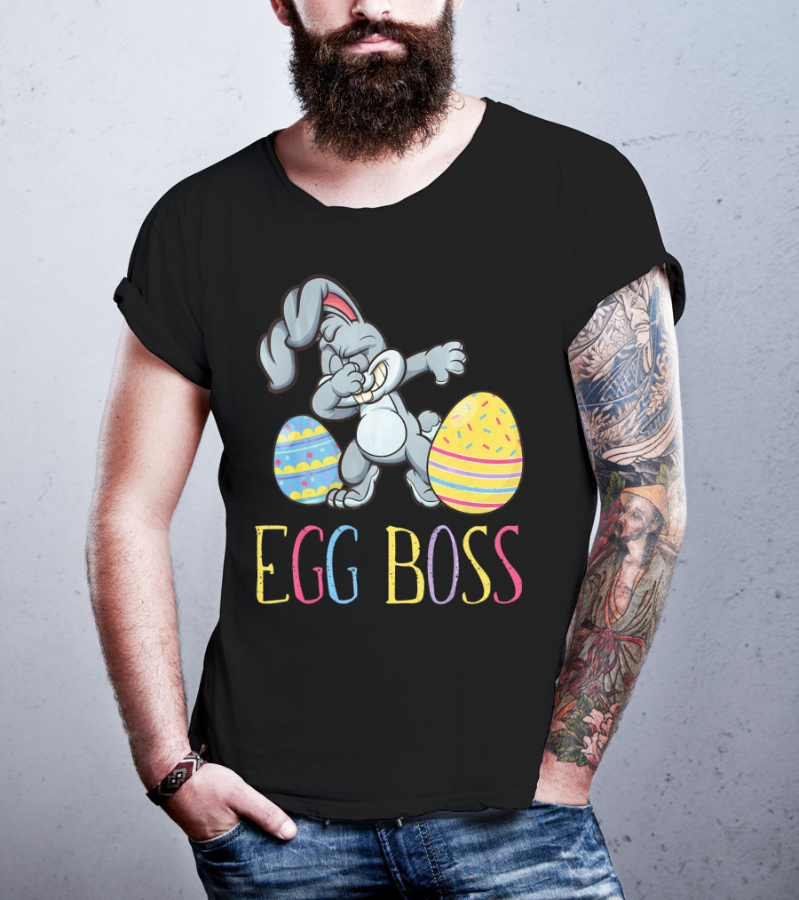 Dabbing Bunny Egg Boss Easter Fun T-Shirt