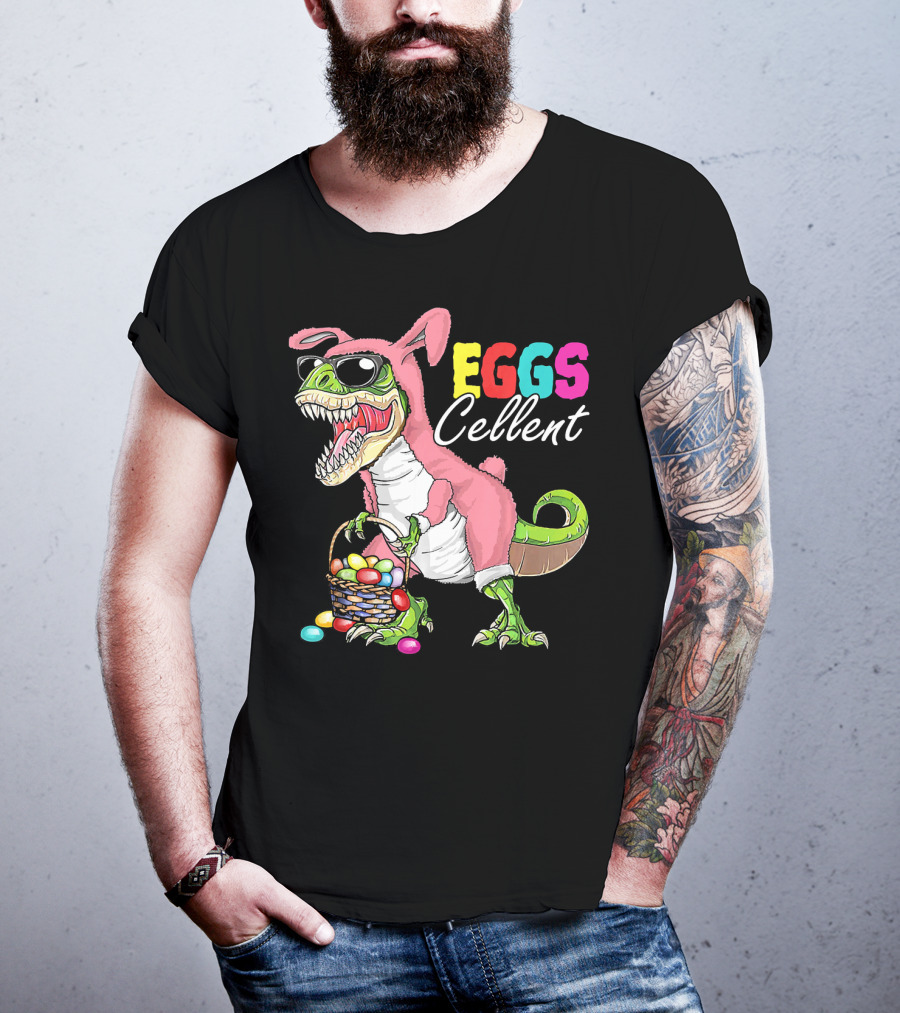 EGGS Cellent Dinosaur Easter Rex Bunny T-Shirt