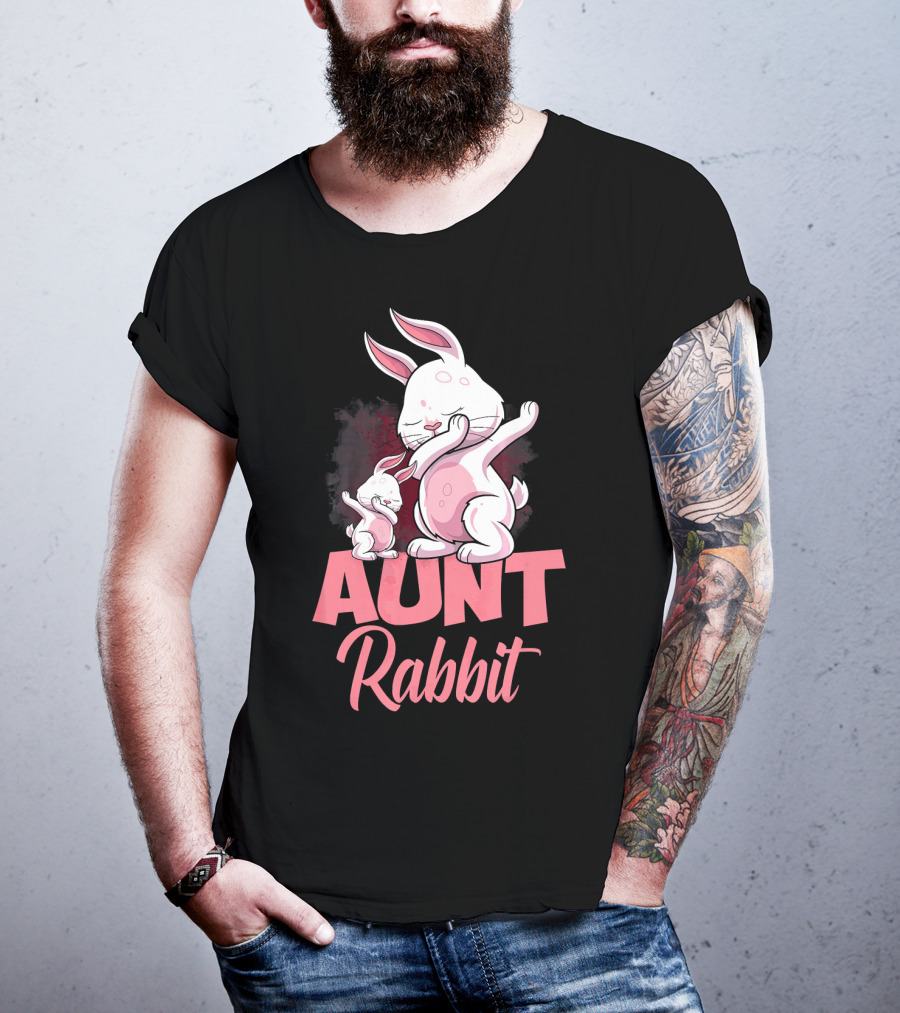 Aunt Rabbit Matching Family Bunny Fun T-Shirt