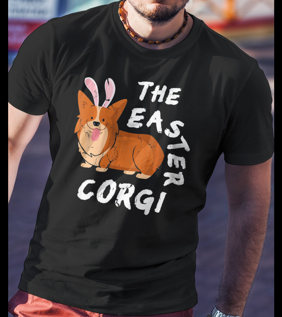 The Easter Corgi Bunny Ears T-Shirt