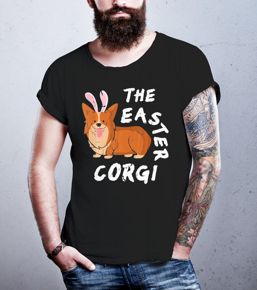 The Easter Corgi Bunny Ears T-Shirt