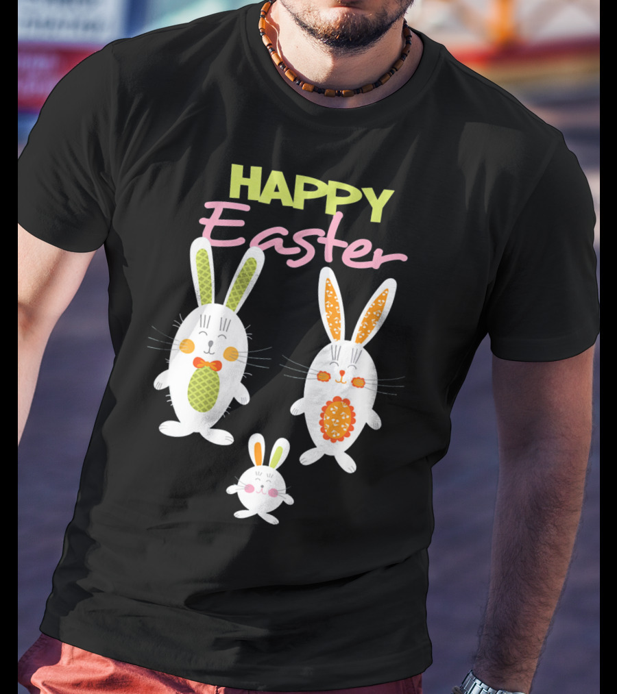 HAPPY EASTER Bunny Egg Hunt Trio T-Shirt