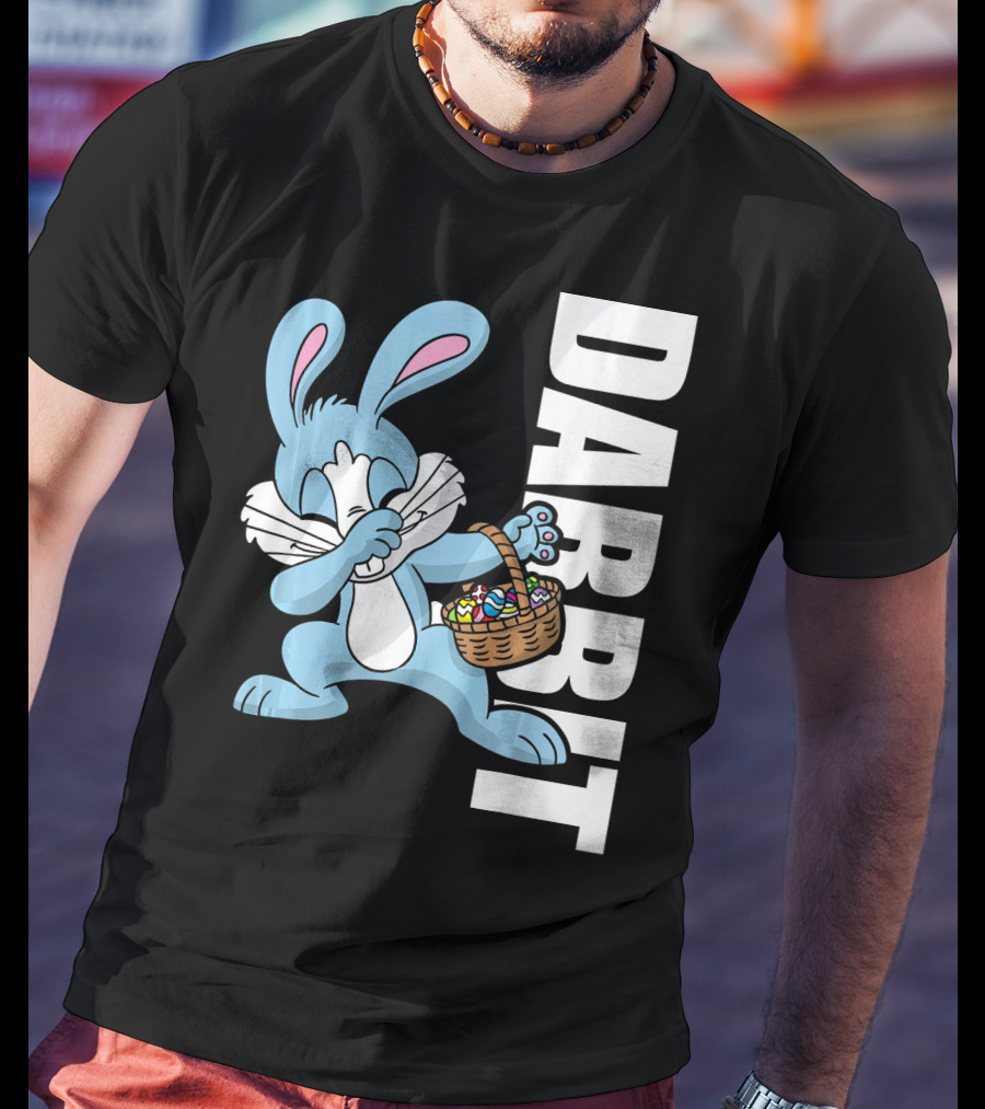 Easter Basket Stuffers Kids Dabbin Dabbit Rabbit With Eggs T-Shirt