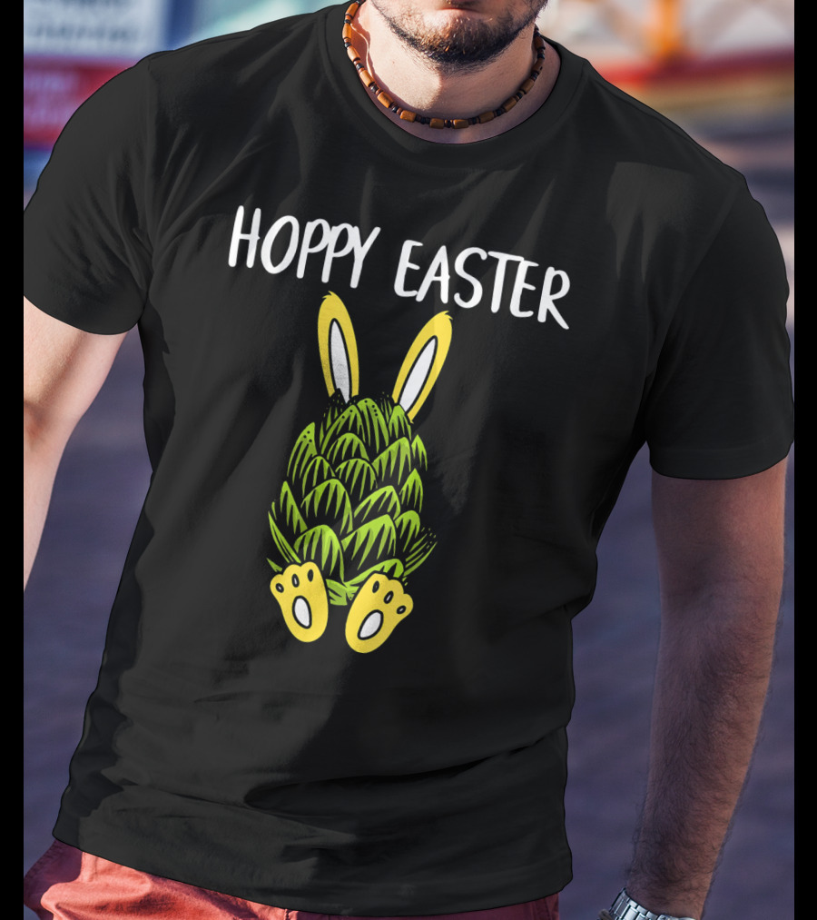 Hoppy Easter Bunny Rabbit Beer Hops T-Shirt