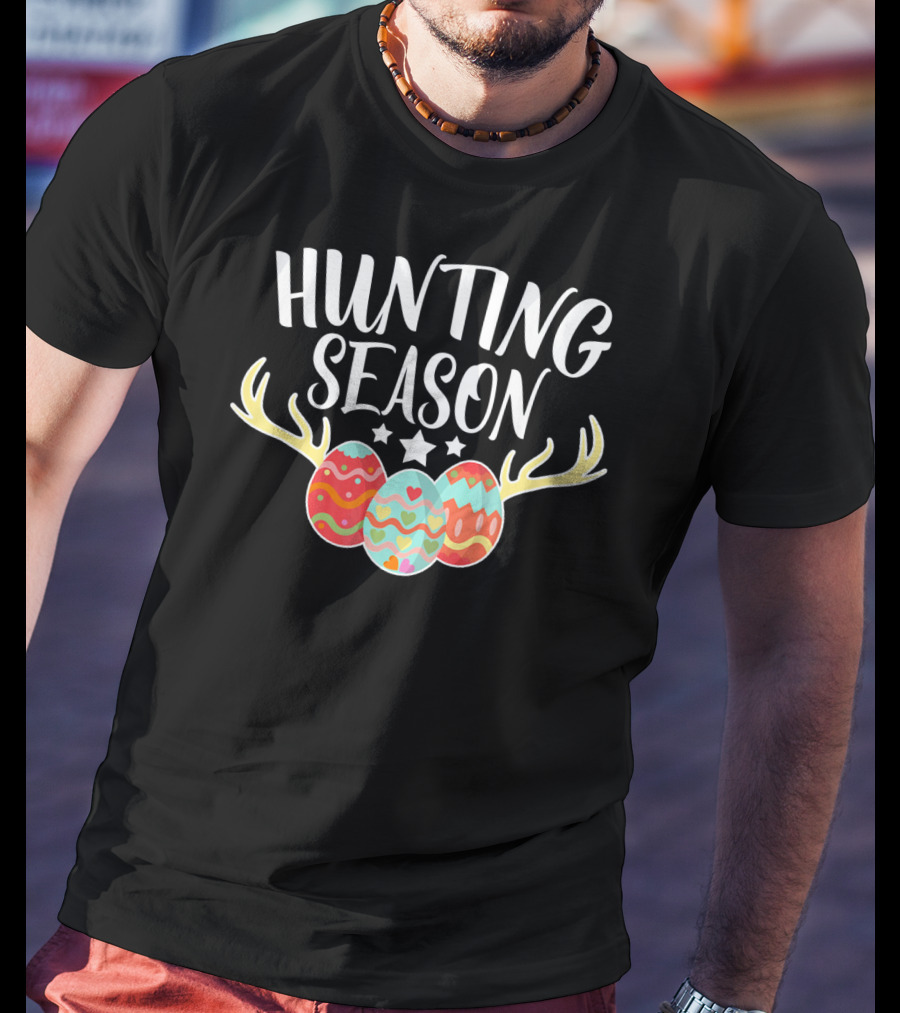 Hunting Season Happy Easter Kids Boys Girl T-Shirt