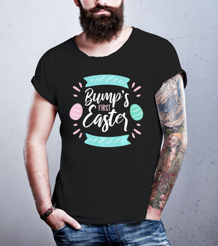 Bump's First Easter New Baby Mother Pastel Egg T-Shirt