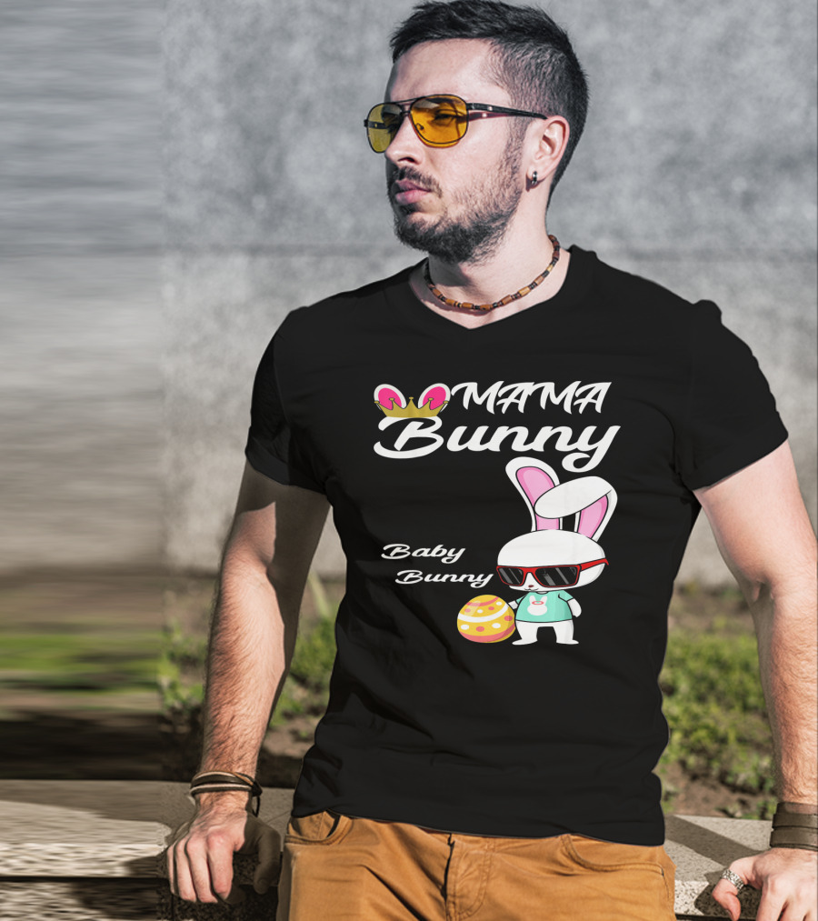 Mama Bunny Baby Bunny Easter Rabbit T-Shirt