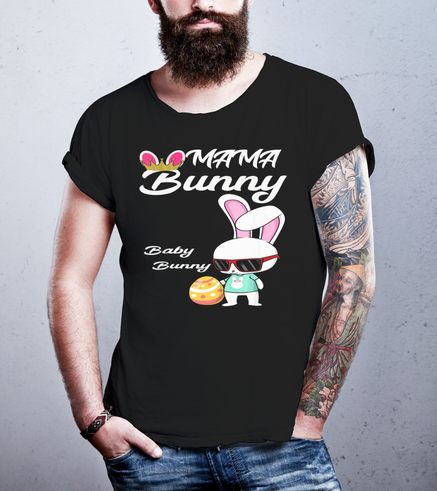 Mama Bunny Baby Bunny Easter Rabbit T-Shirt