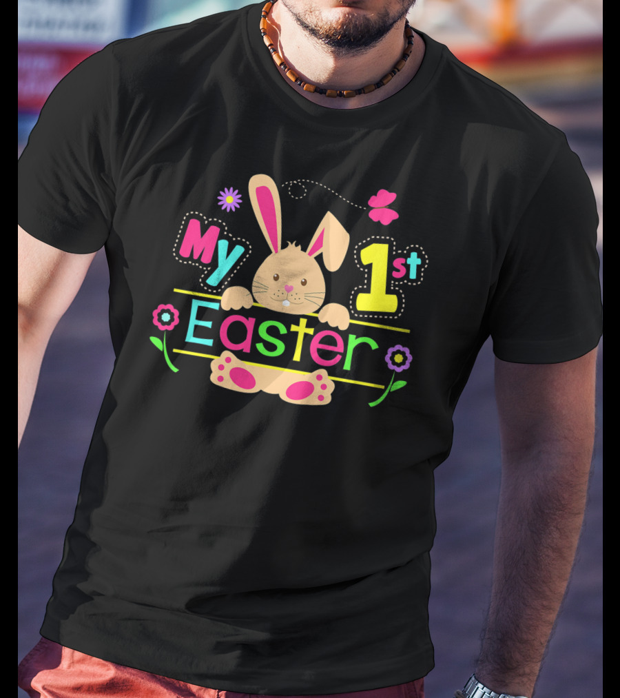 Kids My 1st Easter Bunny Flowers T-Shirt