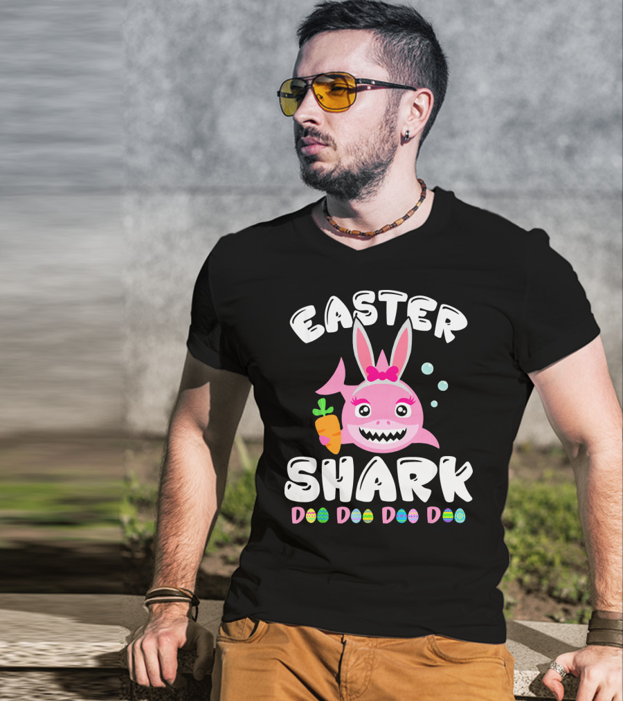 Easter Shark Bunny Doo Doo Doo Doo T-Shirt