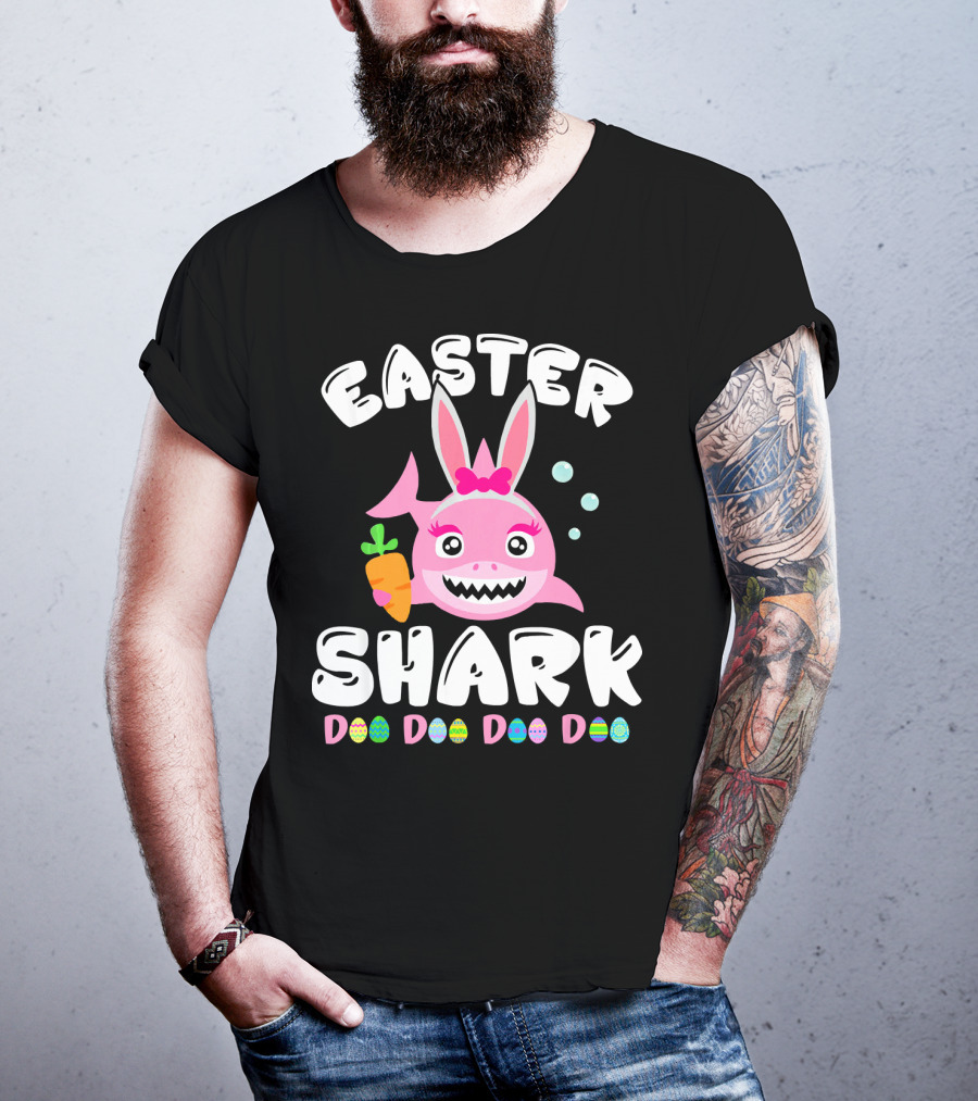 Easter Shark Bunny Doo Doo Doo Doo T-Shirt