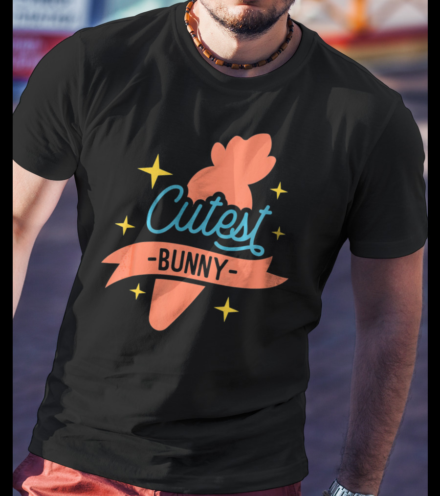 Cutest Bunny Carrot Starry Easter Egg T-Shirt