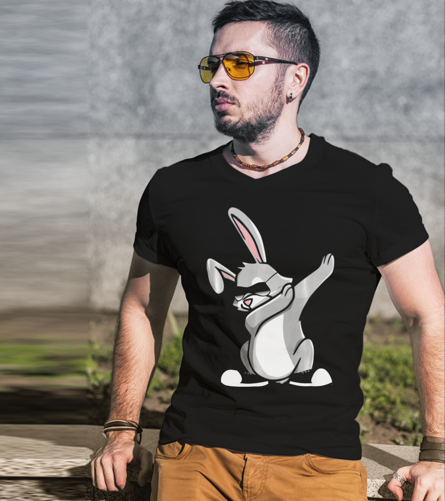 Easter Dab Bunny Women's Sunglasses Cute Rabbit Dancing T-Shirt