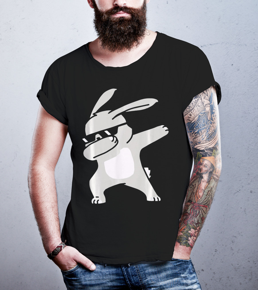 Happy Easter Day Cool Dabbing Rabbit T-Shirt