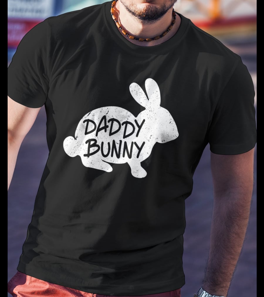 Family Matching Easter Daddy Bunny Matching T-Shirt