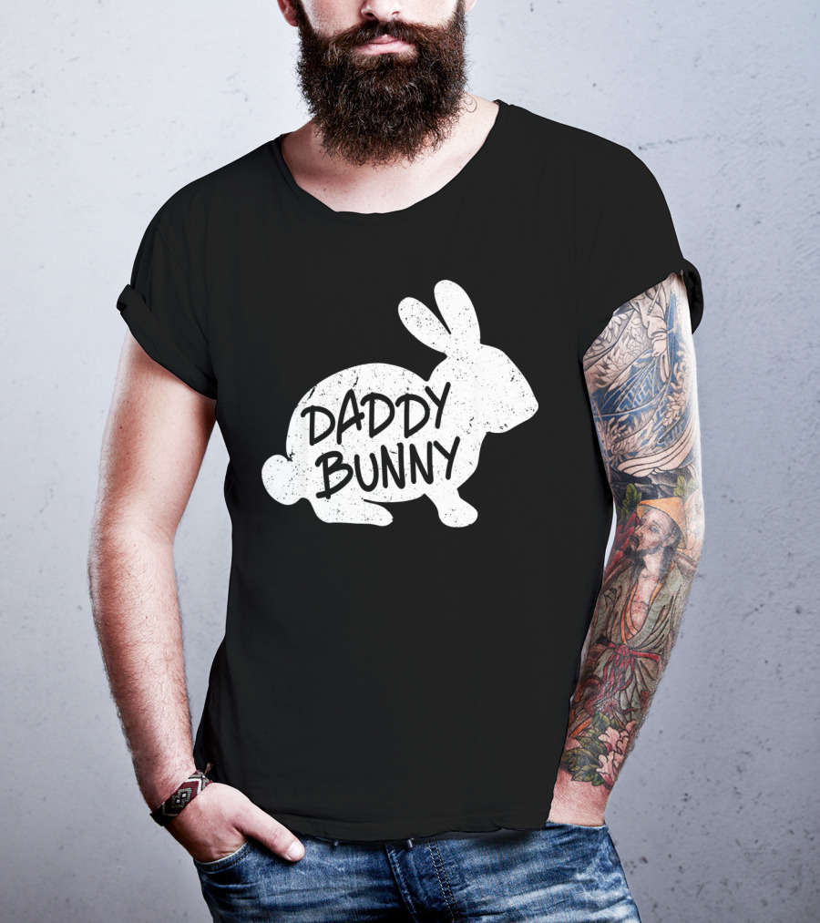 Family Matching Easter Daddy Bunny Matching T-Shirt