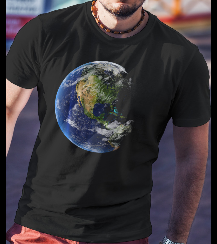 Planet Earth North America Globe T-Shirt