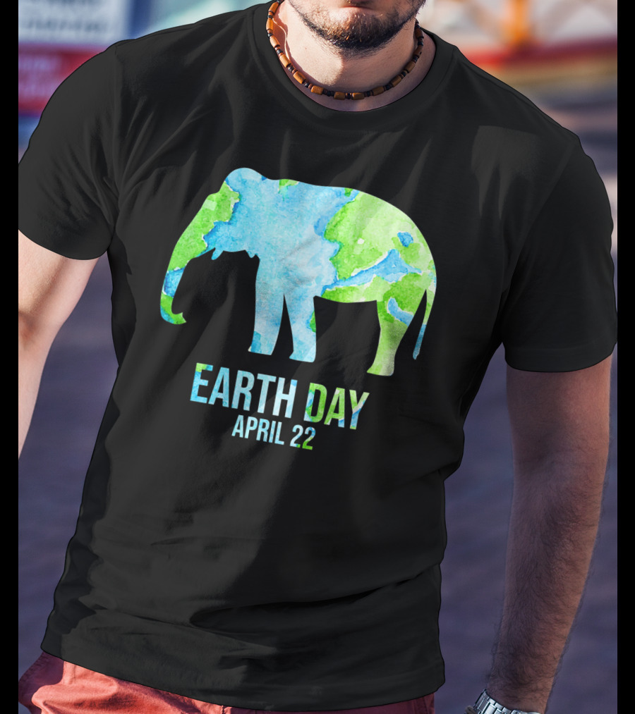 Earth Day April 22 Elephant School Event T-Shirt