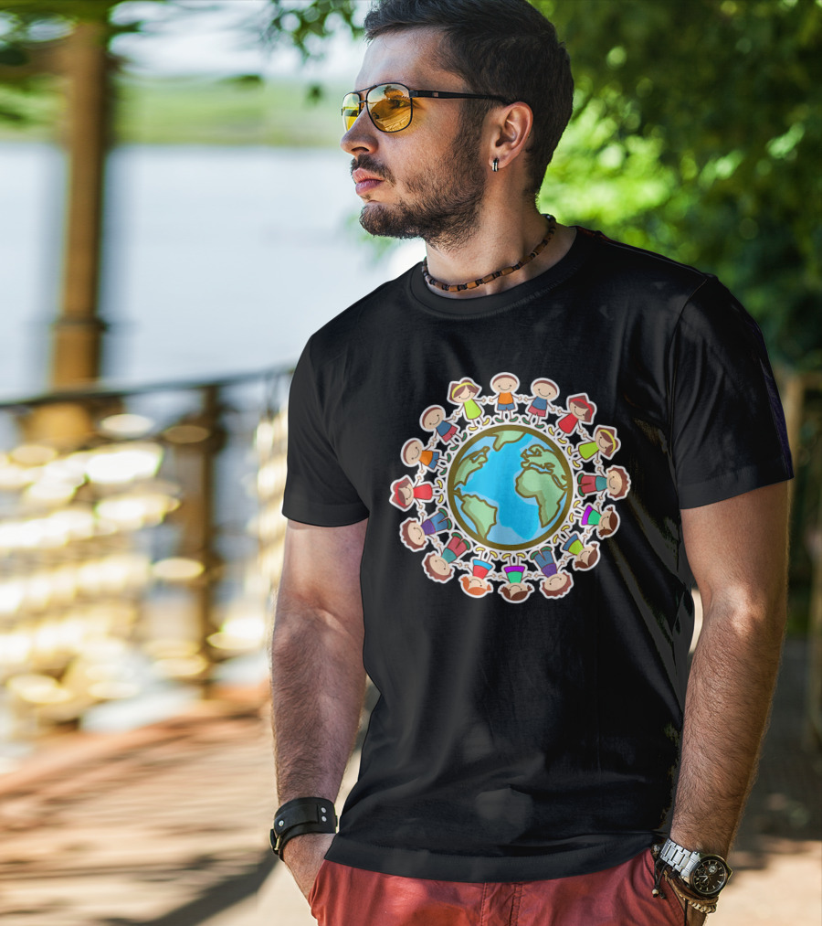 Kids Celebrating Earth Day Around The Globe T-Shirt