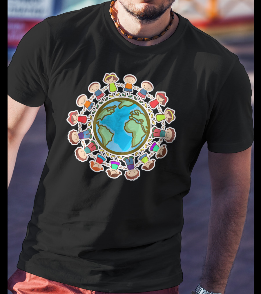 Kids Celebrating Earth Day Around The Globe T-Shirt