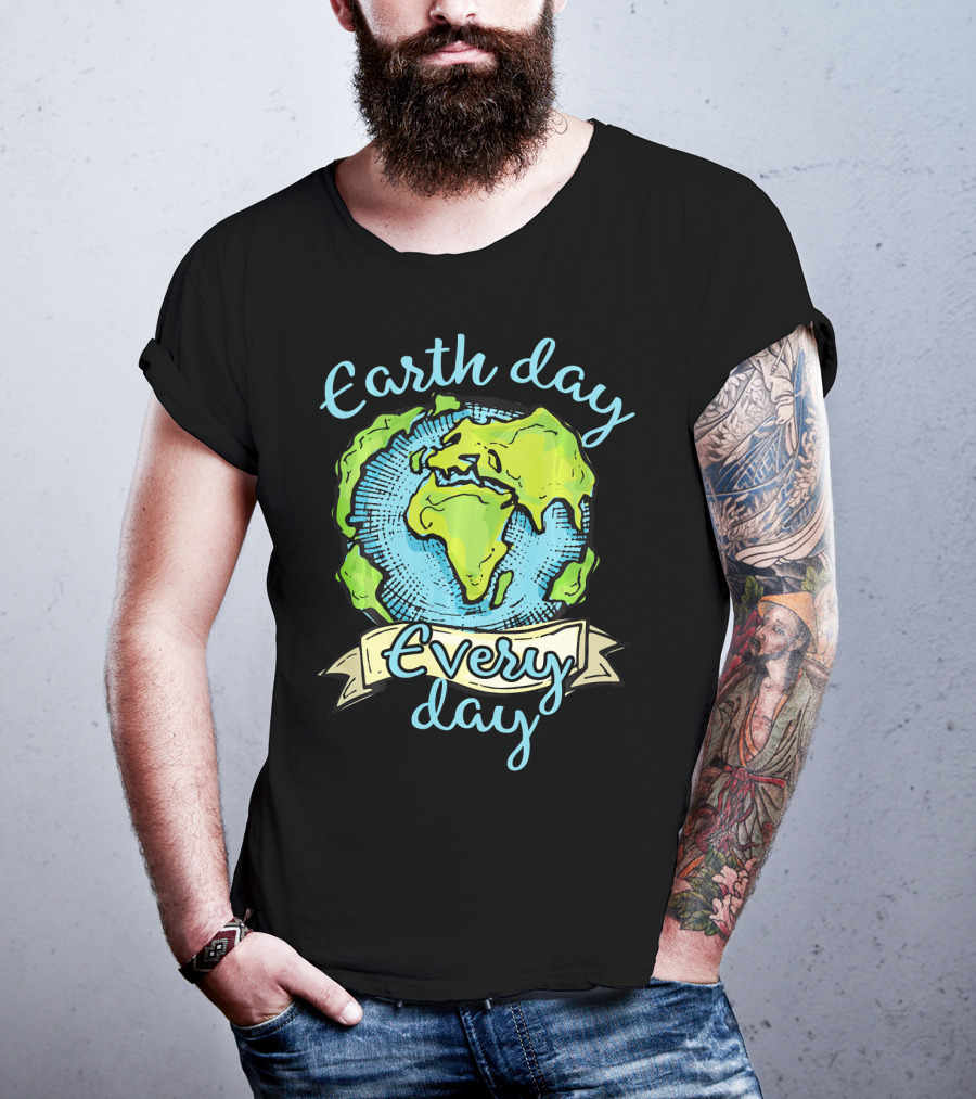 Earth Day Every Day Planet Embrace T-Shirt