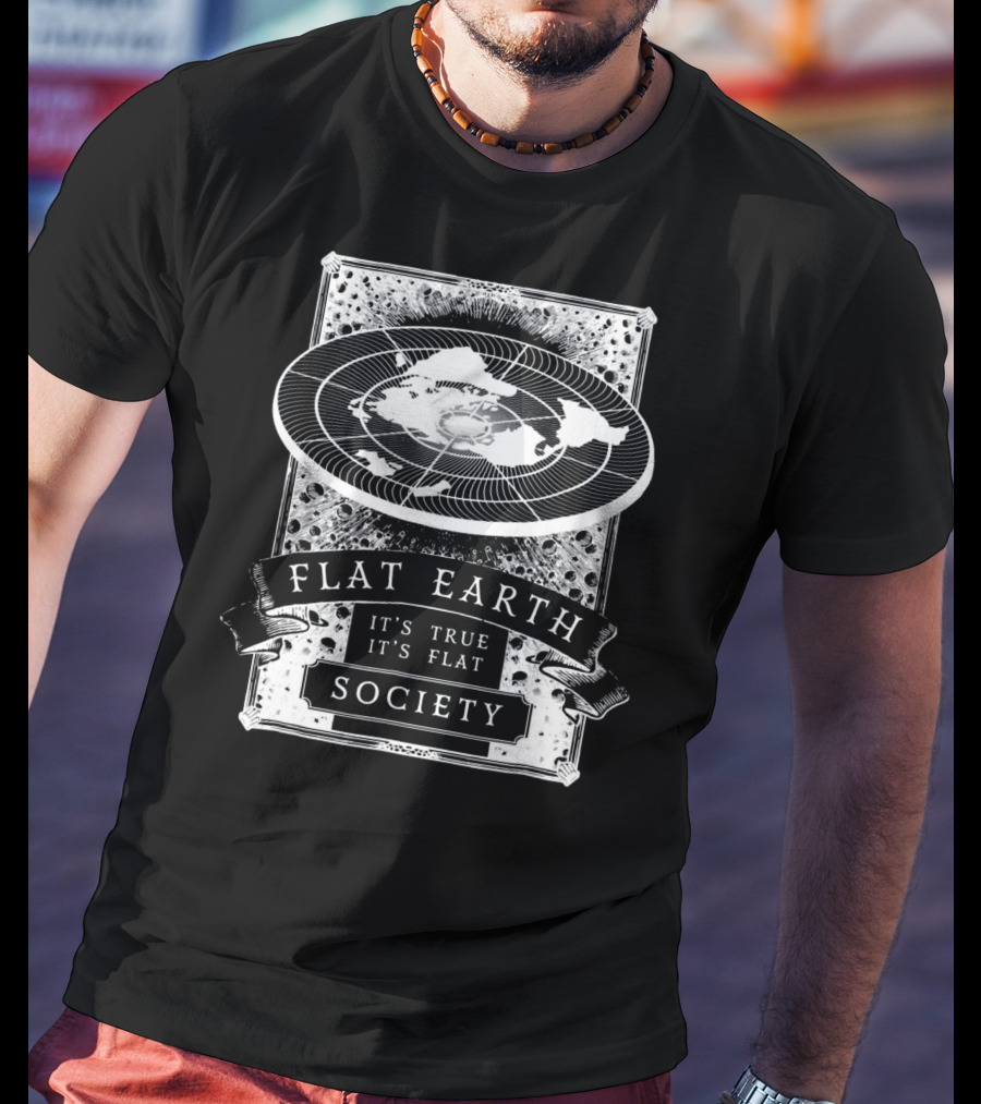 Vintage Flat Earth Society It's True It's Flat T-Shirt