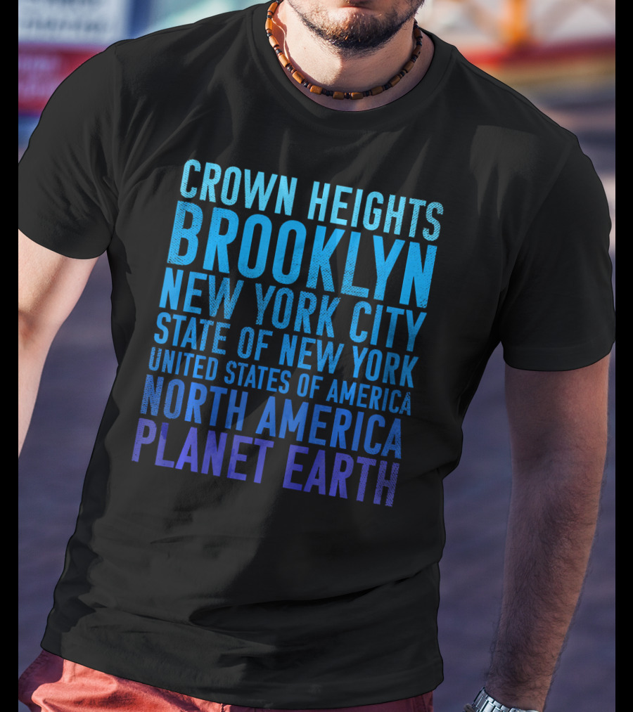 Crown Heights Brooklyn New York City State Of New York United States Of America North America Planet Earth T-Shirt
