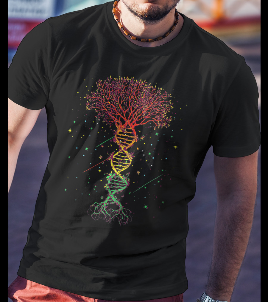 DNA Tree Of Life Genetics Biologist Science Nature T-Shirt