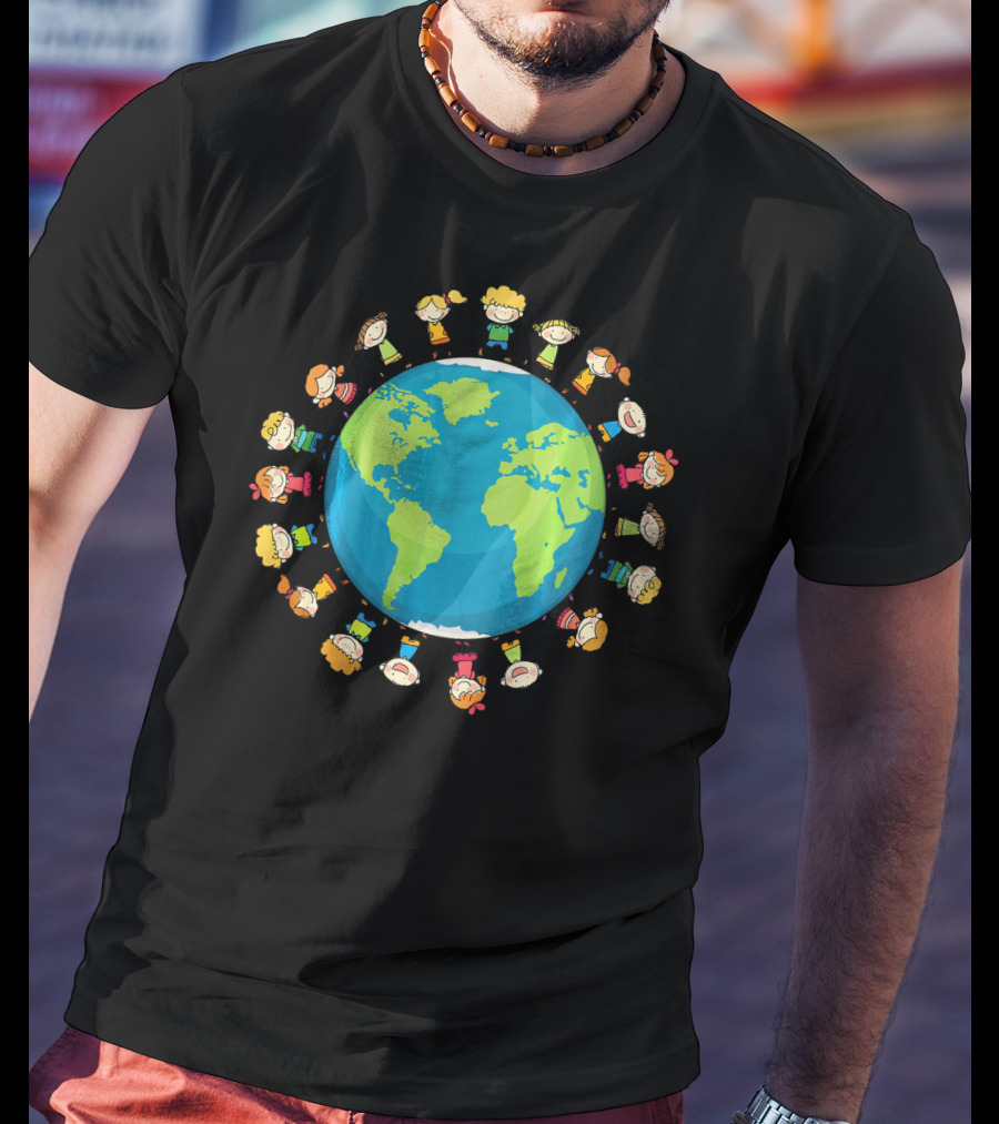 Kids Around The World Global Unity Climate Awareness T-Shirt