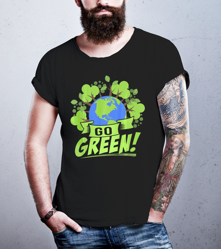 Go Green Earth Day Save Recycling T-Shirt